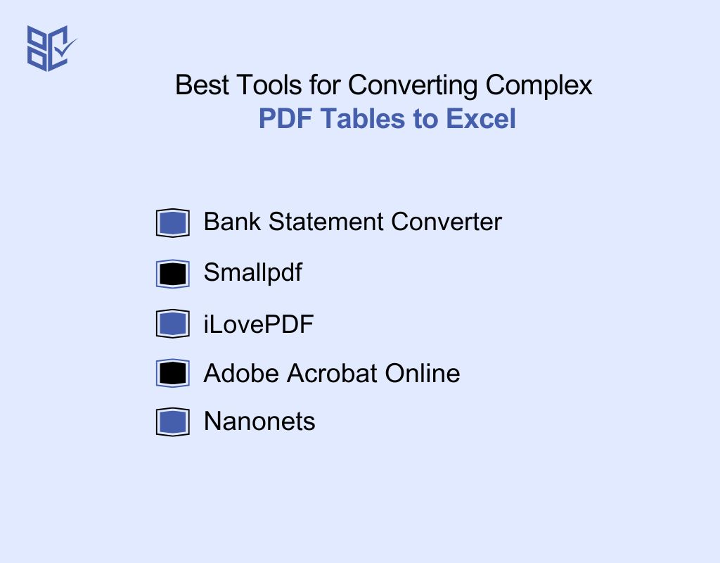 Best Tools for Converting Complex PDF Tables to Excel